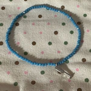 Blue Beaded Bracelet with charms